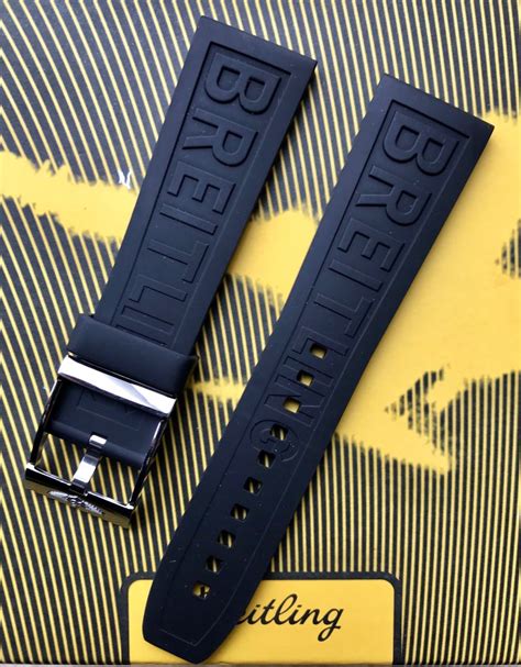 breitling rubber|breitling rubber strap 24mm.